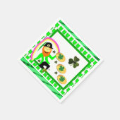 Serviettes en papier pour la Saint-Patrick (Coin)