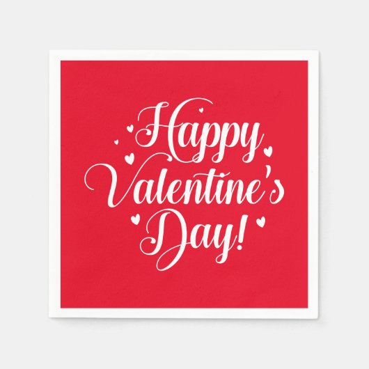 Serviettes en papier pour la Saint-Valentin (Devant)