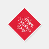 Serviettes en papier pour la Saint-Valentin (Coin)