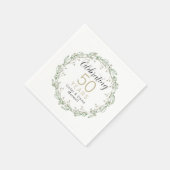 Serviettes en papier pour le 50e anniversaire (Coin)