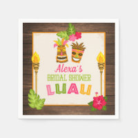 Serviettes en papier pour luau de mariage