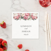 Serviettes en papier pour mariage (En situation)