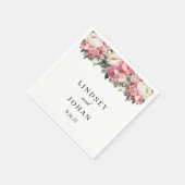 Serviettes en papier pour mariage (Coin)