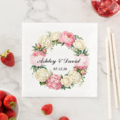 Serviettes en papier pour mariage (En situation)