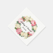Serviettes en papier pour mariage (Coin)