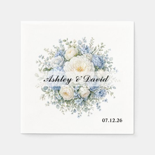 Serviettes en papier pour mariage (Devant)