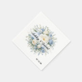 Serviettes en papier pour mariage (Coin)