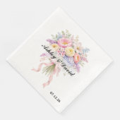 Serviettes en papier pour mariage (Coin)