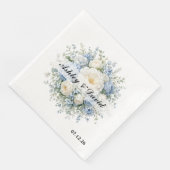 Serviettes en papier pour mariage (Coin)