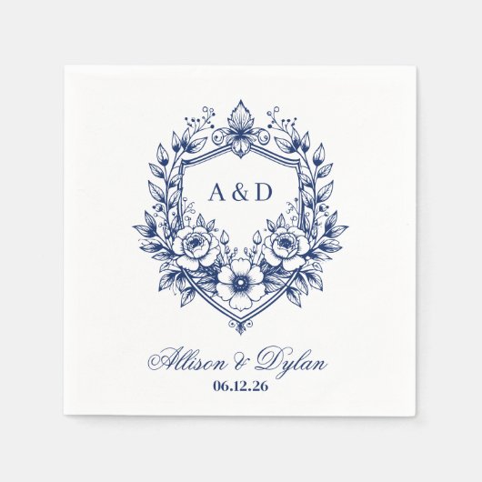 Serviettes en papier pour mariage (Devant)