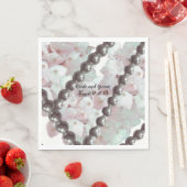 Serviettes en papier pour mariage aux hortensias r (En situation)