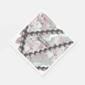 Serviettes en papier pour mariage aux hortensias r (Coin)