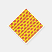 Serviettes en papier pour motif de pomme (Coin)