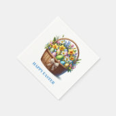 Serviettes en papier pour panier de Pâques (Coin)