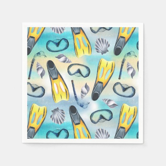 Serviettes en papier pour plongée en scaphandre, f (Devant)