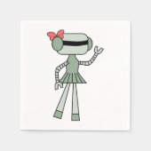Serviettes en papier pour robot fille (Devant)