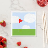 Serviettes en papier pour soirée golf (En situation)