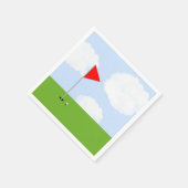 Serviettes en papier pour soirée golf (Coin)