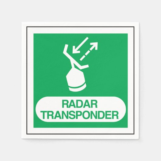 Serviettes en papier pour transpondeur radar (Devant)