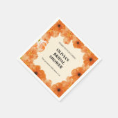 Serviettes en papier pour une fête de fiançailles  (Coin)