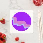 Serviettes en papier Purple Planet (En situation)