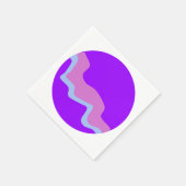 Serviettes en papier Purple Planet (Coin)