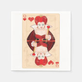 Serviettes en papier Queen Of Hearts (Devant)