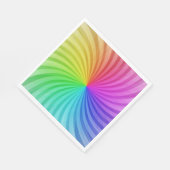 Serviettes en papier Rainbow party. (Coin)