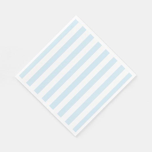 serviettes en papier rayé bleu et blanc pour bébé (Coin)