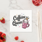 Serviettes en papier reine du café (En situation)