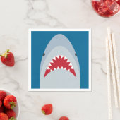 Serviettes en papier requin (En situation)