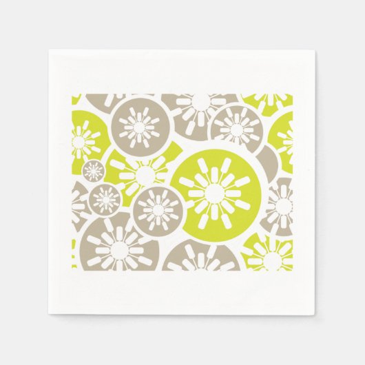 Serviettes en papier rétro (Devant)