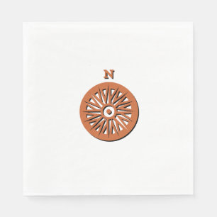 Serviettes en papier - Rose Compass