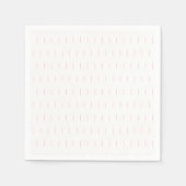 Serviettes en papier rose et blanc rayé (Devant)
