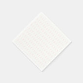 Serviettes en papier rose et blanc rayé (Coin)