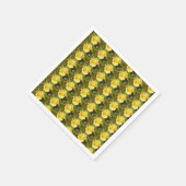 Serviettes en papier rose jaune (Coin)