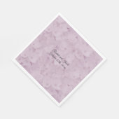 Serviettes en papier rose poudré pour mariage Hydr (Coin)