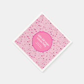 Serviettes en papier rose pour dames drapeau de go (Coin)
