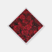 Serviettes en papier rose rouge Jeu de 50+ (Coin)