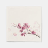 Serviettes en papier rose Sakura (50 pcs) (Devant)