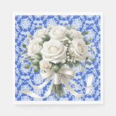 Serviettes en papier Roses de Damas (Devant)