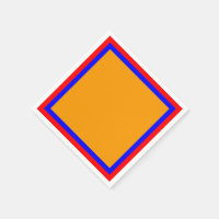 Serviettes en papier rouge bleu et orange