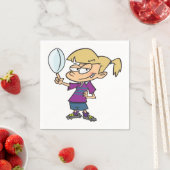 Serviettes en papier Rugby Girl (En situation)