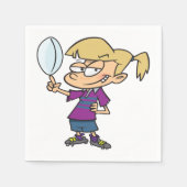 Serviettes en papier Rugby Girl (Devant)