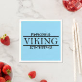 Serviettes en papier Runes Viking (En situation)