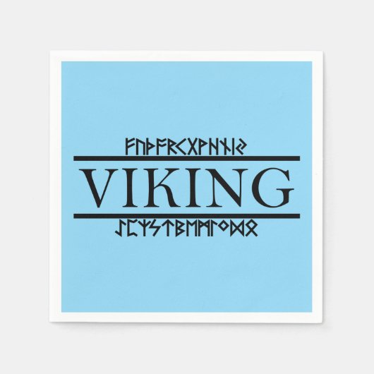 Serviettes en papier Runes Viking (Devant)