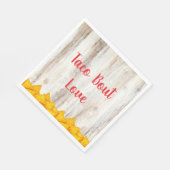 Serviettes en papier Rustic Fiesta pour douche | T (Coin)