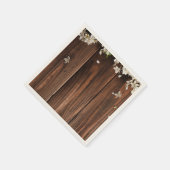 Serviettes en papier rustique en bois Ensemble de (Coin)