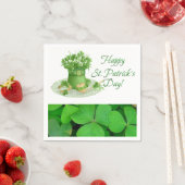 Serviettes en papier Saint-Patrick (En situation)