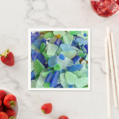 serviettes en papier Seaglass (En situation)